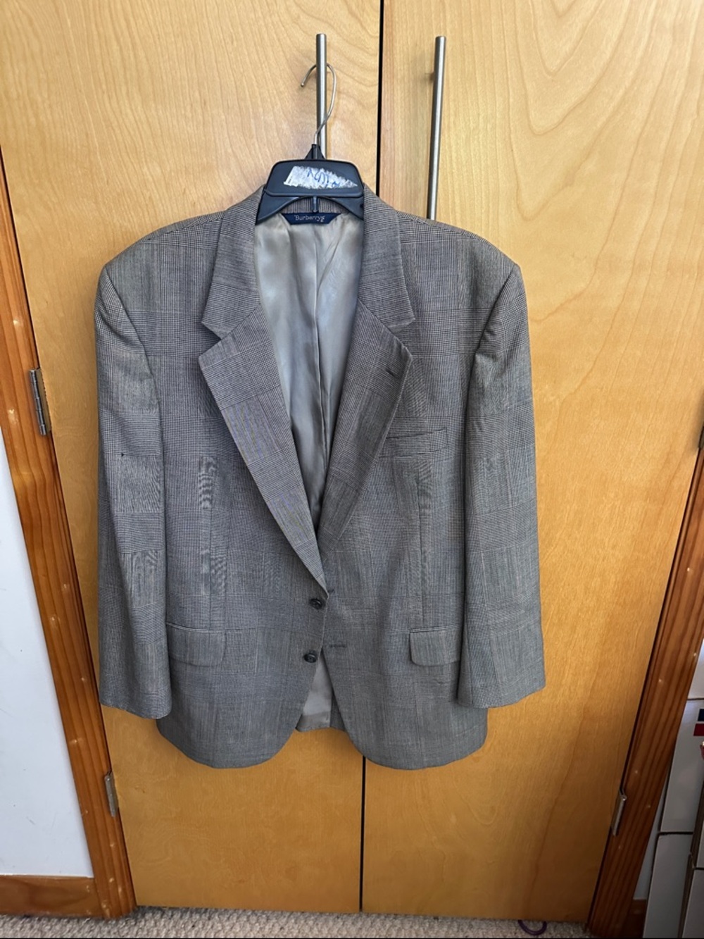 Burberry Men's Glen Plaid Sport Coat in Gray